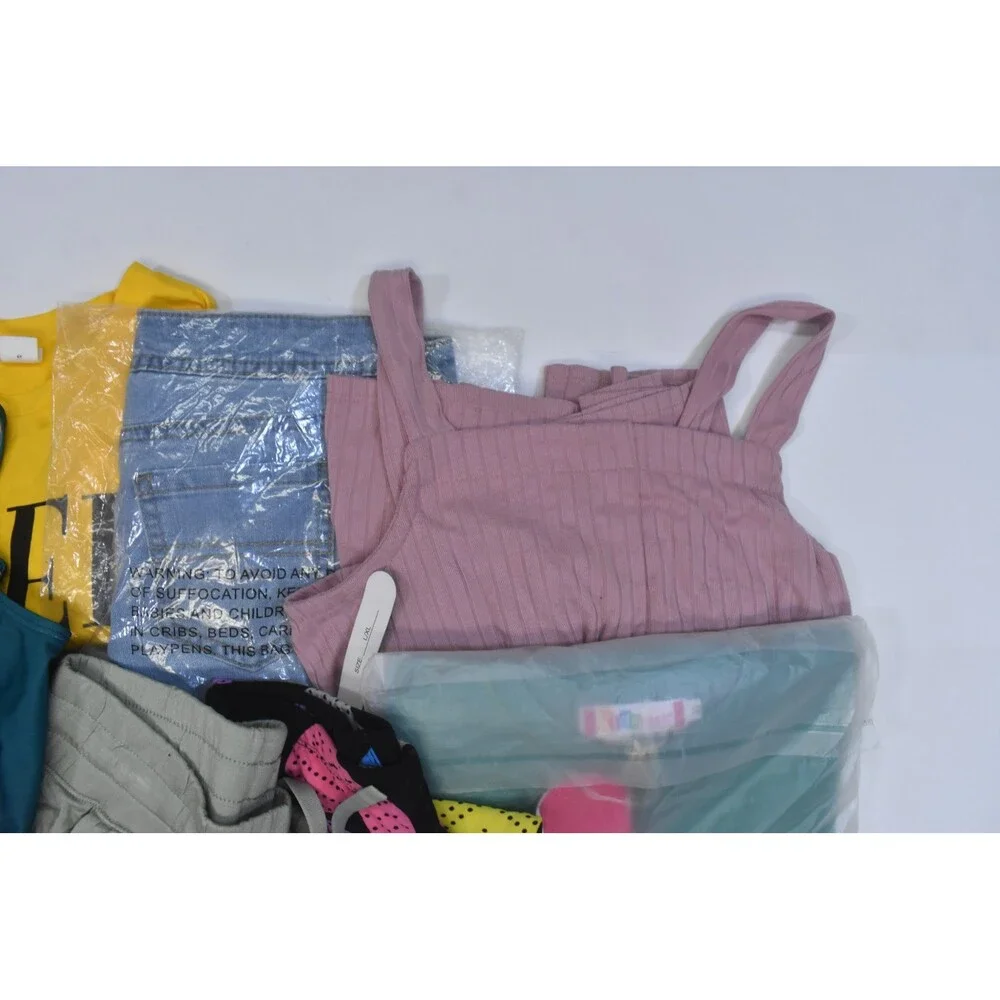 Wholesale Bulk Lot Of 10 Girls Size Large 10/12 Mixed Season Tops Bottoms